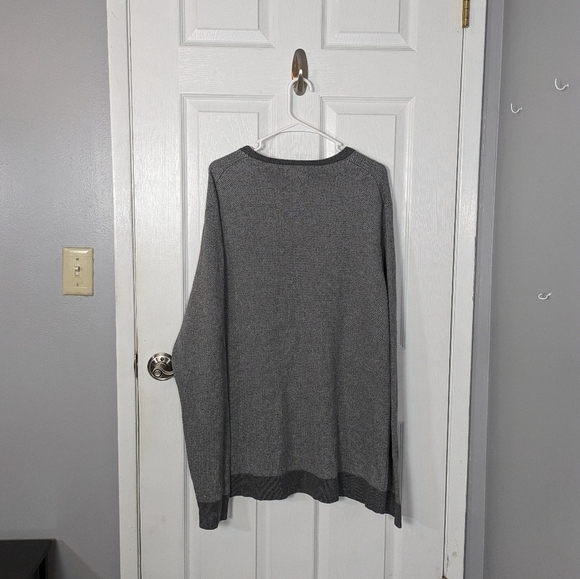 Eddie Bauer Cotton Cashmere Men's V-Neck Cozy Knit Academia Sweater Size‎ TL - Picture 3 of 5